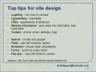 Top Tips for Site Design
